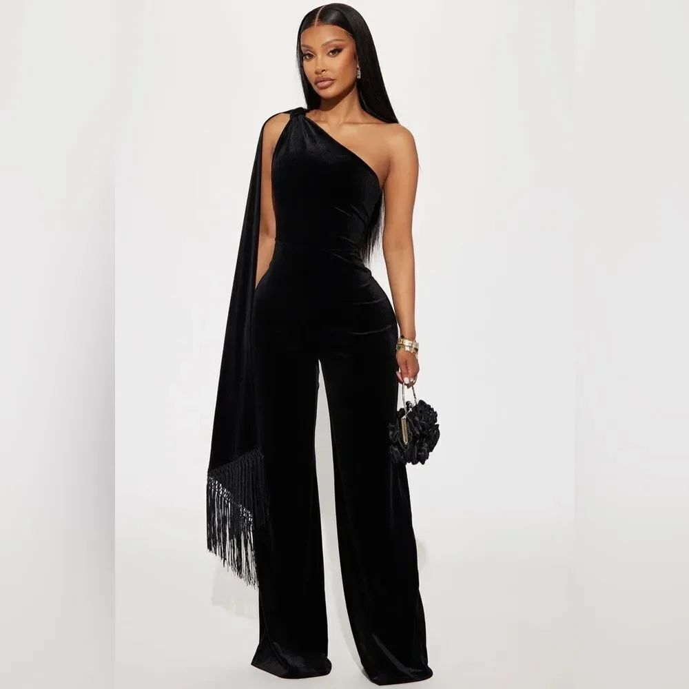 FN Fashion Fusion Velvet Jumpsuit